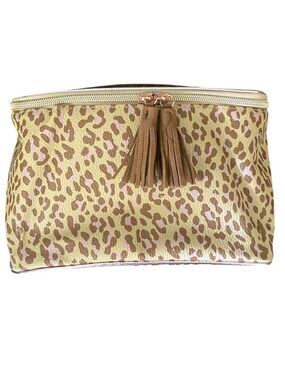 Leopard Print Tassel Makeup Bag NWOT